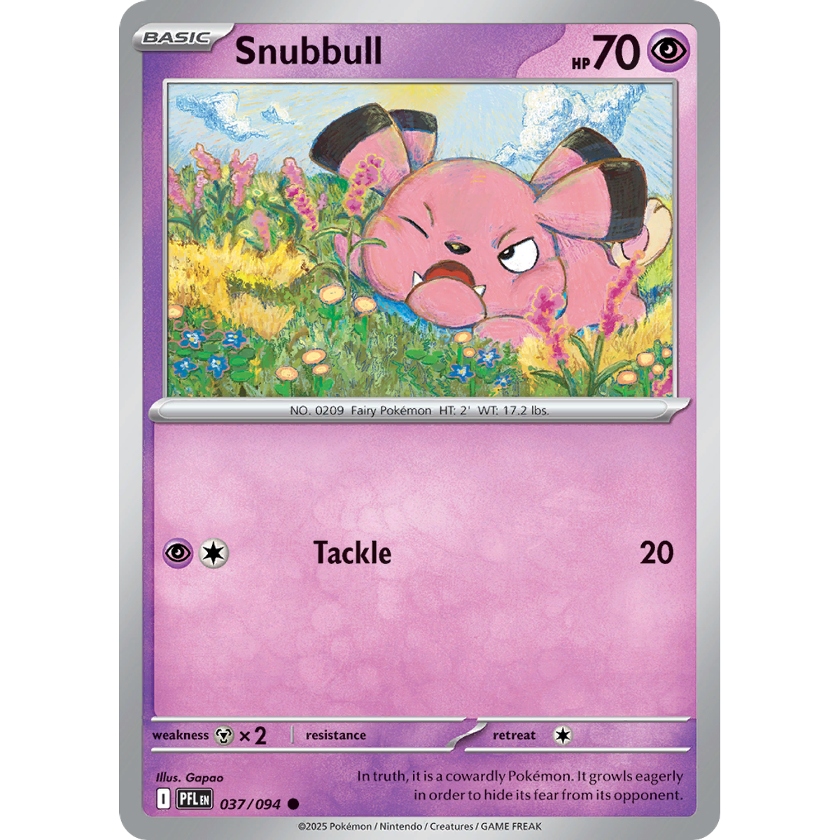 Snubbull 37/094 (Reverse Holo) - Phantasmal Flames