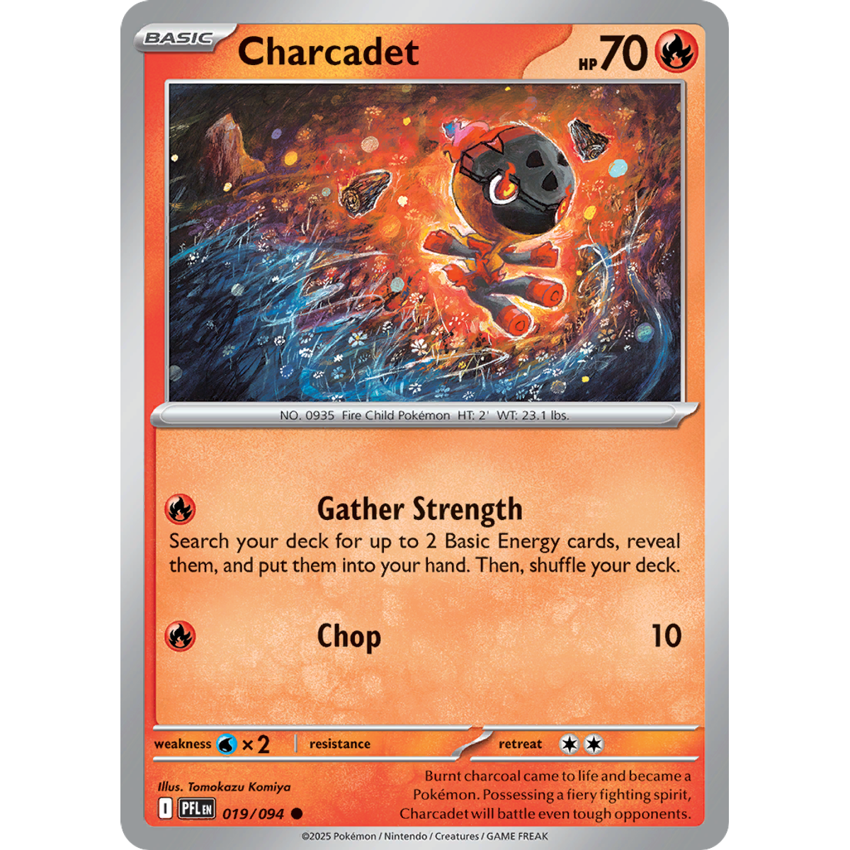 Charcadet 19/094 (Reverse Holo) - Phantasmal Flames