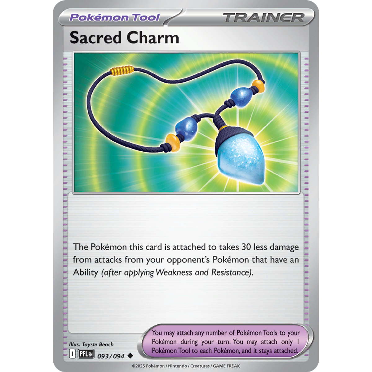 Sacred Charm 93/094 (Reverse Holo) - Phantasmal Flames