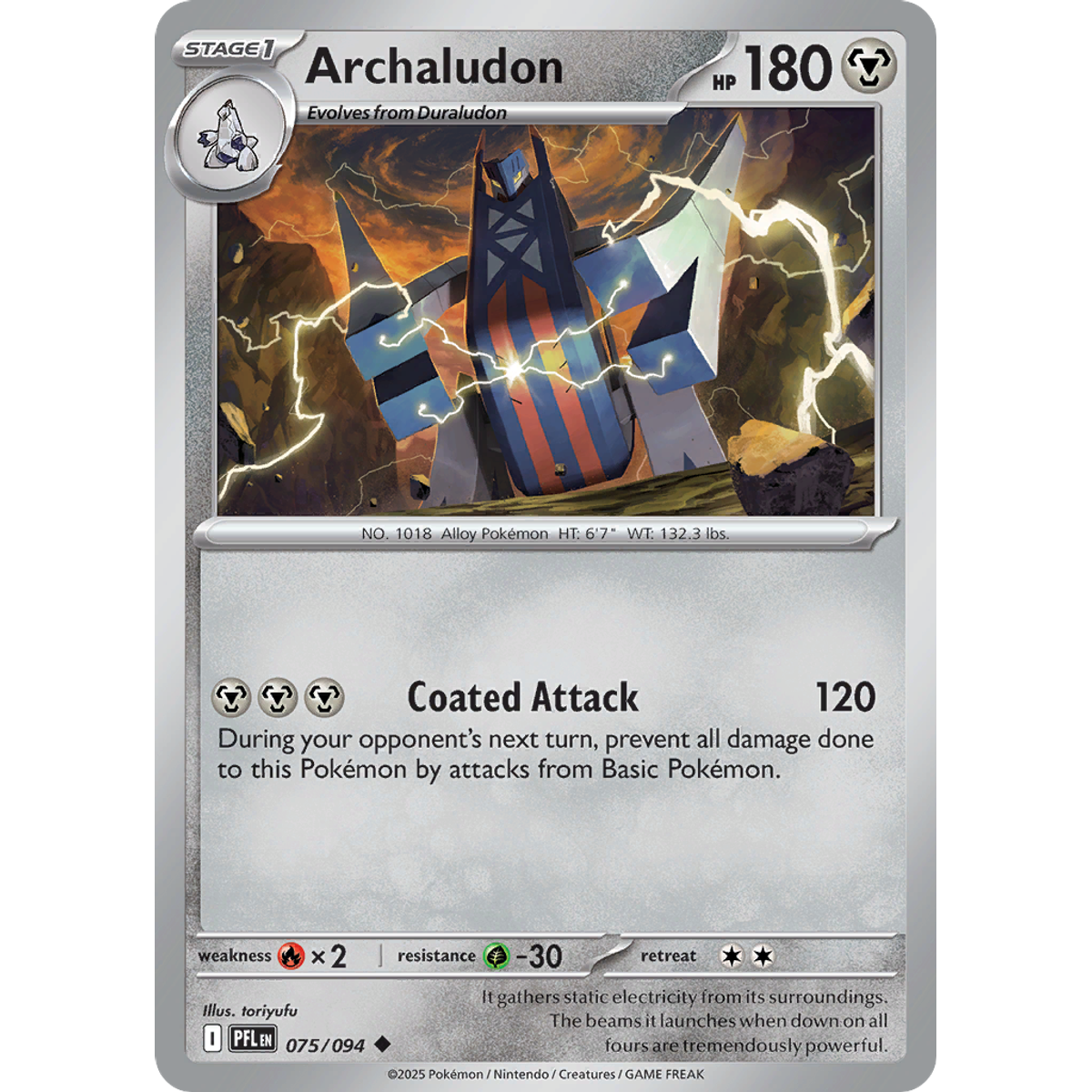 Archaludon 75/094 (Reverse Holo) - Phantasmal Flames