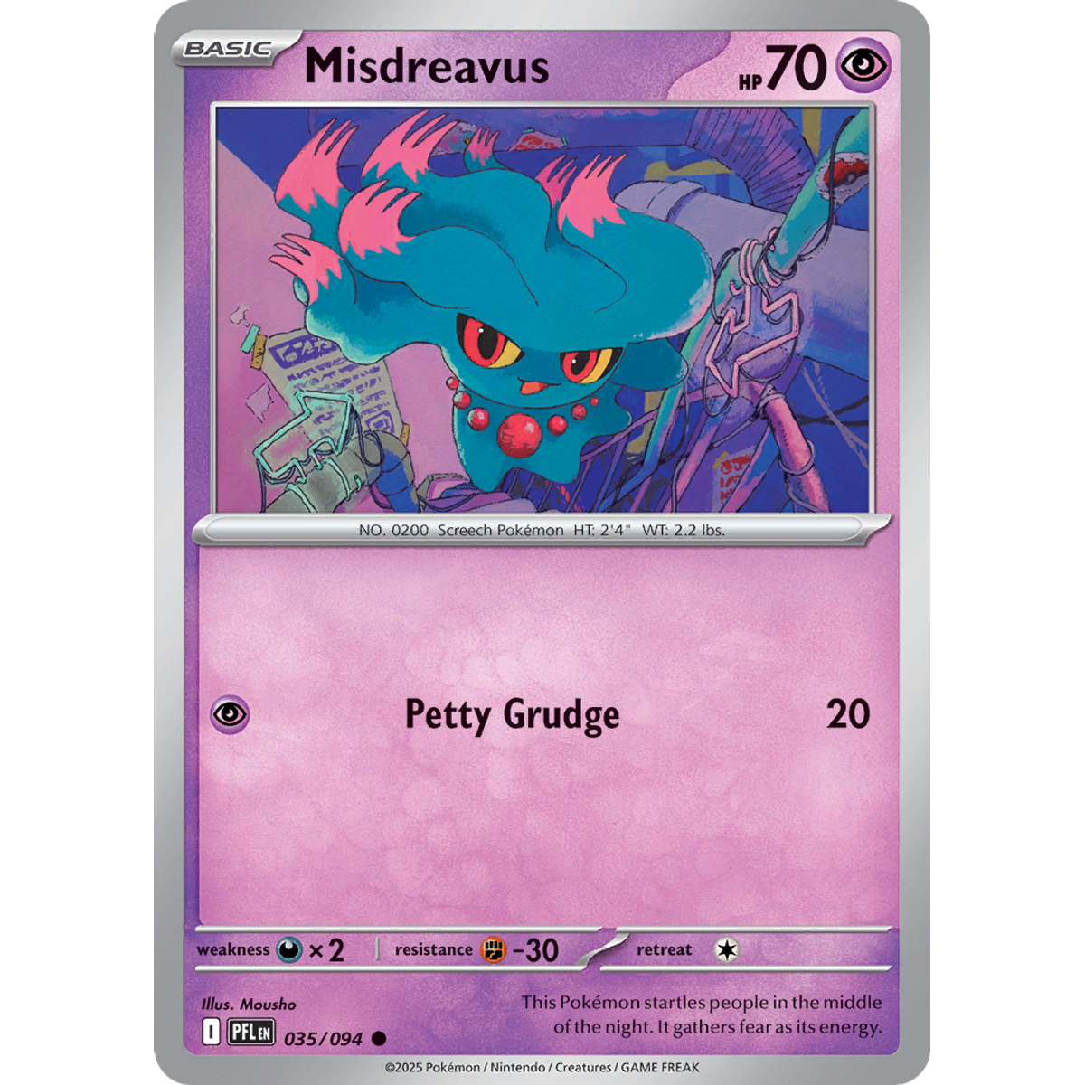 Misdreavus 35/094 (Reverse Holo) - Phantasmal Flames